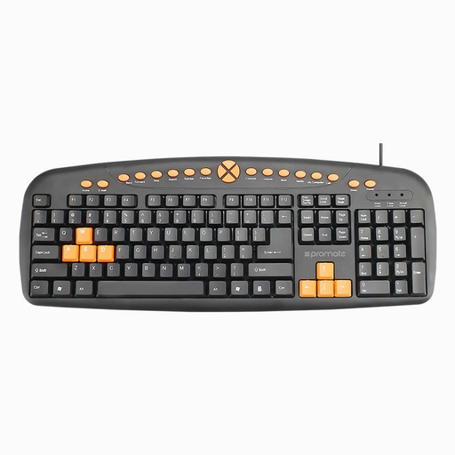 [SLEEKERGO] Promate Sleek Ergo Multimedia Wired Keyboard
