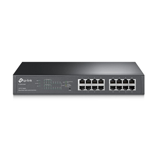 [TL-SG1218MPE] TP-Link TL-SG1218MPE 16-Port Gigabit Easy Smart PoE+ Switch with 2 x SFP, 16-Port PoE+ (Max 192W), Rackmount Kit Included