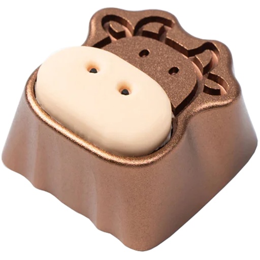 [KEYC-AT-14] Keychron Cute Cows Keycap (1u) Brown