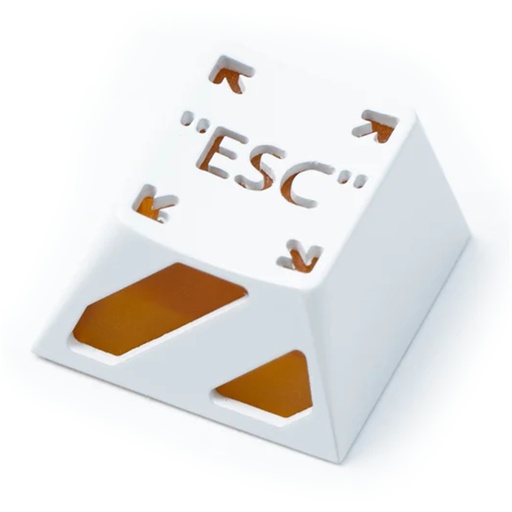 [KEYC-AT-7] Keychron ESC key Keycap (1u) White and Orange