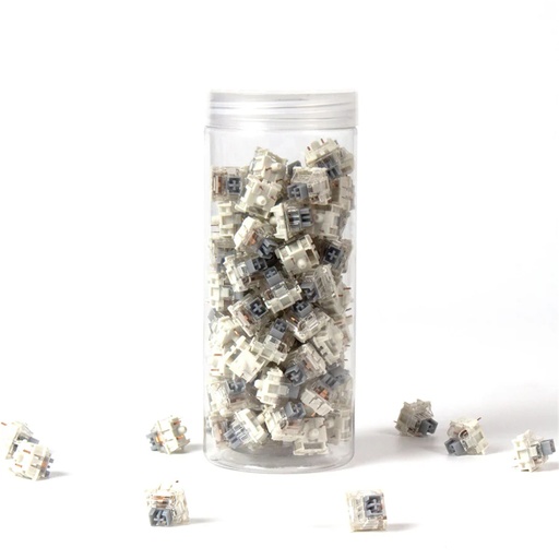 [KEYC-G18] Keychron Gateron G Pro Switch - Silver Two-Stage Spring (110 pcs)