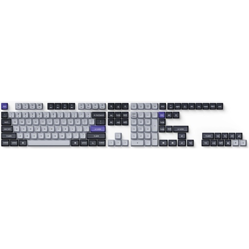 [KEYC-PBT-46] Keychron Double Shot KSA PBT Keycap Full Keycap Set - Gray and Silver