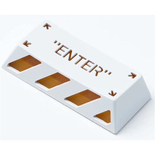 [KEYC-AT-9] Keychron Enter key Keycap (2.25u) White and Orange