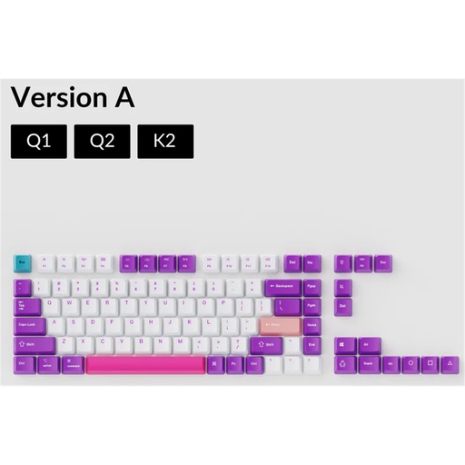 [KEYC-JM-76] Keychron OEM Dye-Sub PBT Keycap Set - Unicorn Q1/Q2/K2