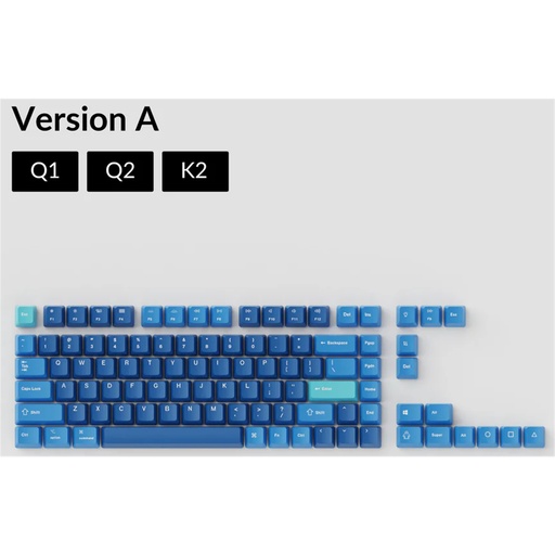 [KEYC-JM-72] Keychron Q1 & K2 OEM Dye-Sub PBT Keycap Set - Ocean