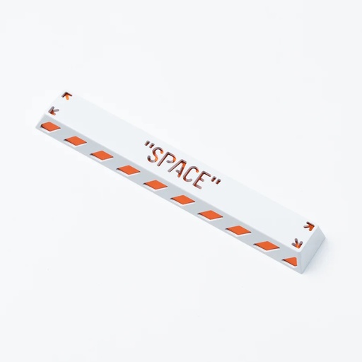[KEYC-AT-5] Keychron Spacebar key Keycap (6.25u) White and Orange