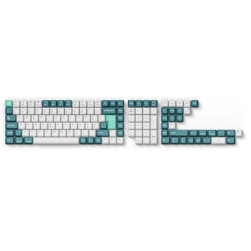 [KEYC-T10] Keychron OEM Dye-Sub PBT Full Set Keycap Set - White Mint - DE-ISO