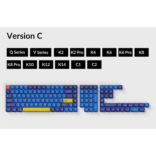 [KEYC-T3] Keychron OEM Dye-Sub PBT Keycap Set - Beach Full Set
