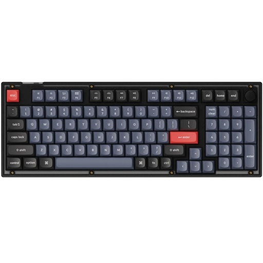 [KEYC-V5-C3] Keychron V5-C3 96% Layout 100 Key Frosted Black Brown Switch RGB Hot-Swap Wired Keyboard