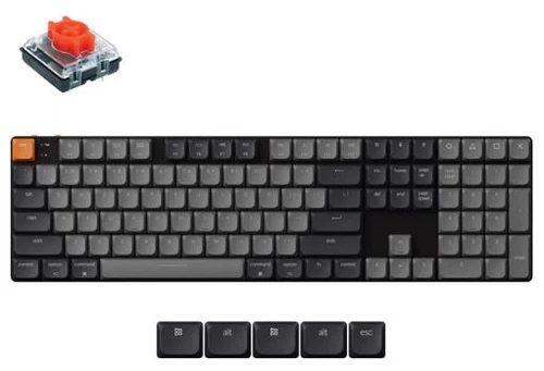 [KEYC-K5X-A1] Keychron K5 QMK Wireless White Backlight Red Switch Mechanical Keyboard