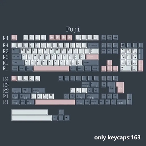 [vrc_keycaps_FUJI] Two Colour Fuji Cherry ABS Keycaps