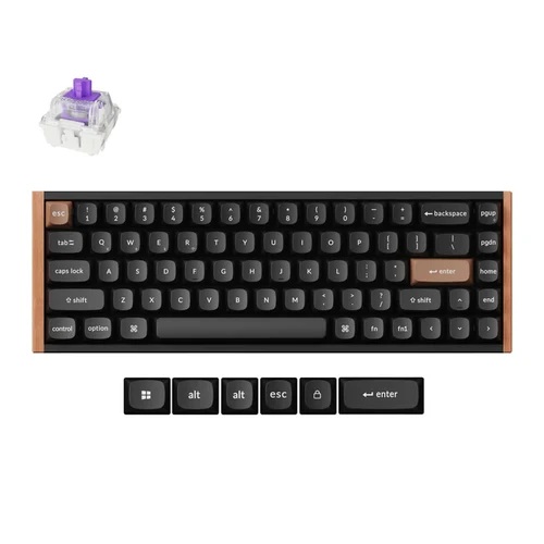 [KEYC-K6H-F1] Keychron K6 HE Wireless Special Edition Black Gateron Double-Rail Magnetic Nebula Switch Keyboard