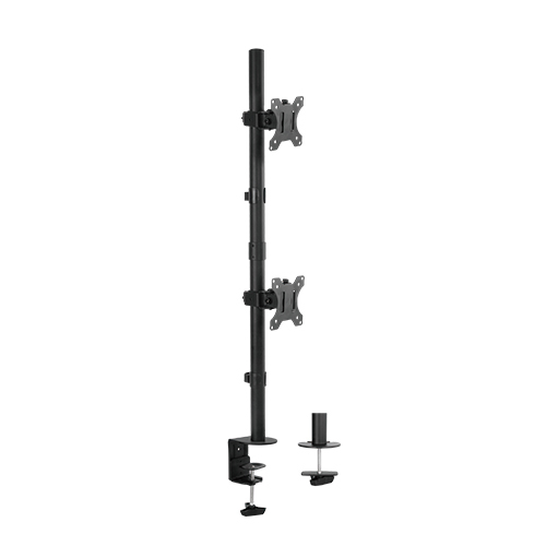 [LDT12-C02V] 13''-32'' Dual Vertical Articulating Monitor Stand Load 8kgs per Monitor