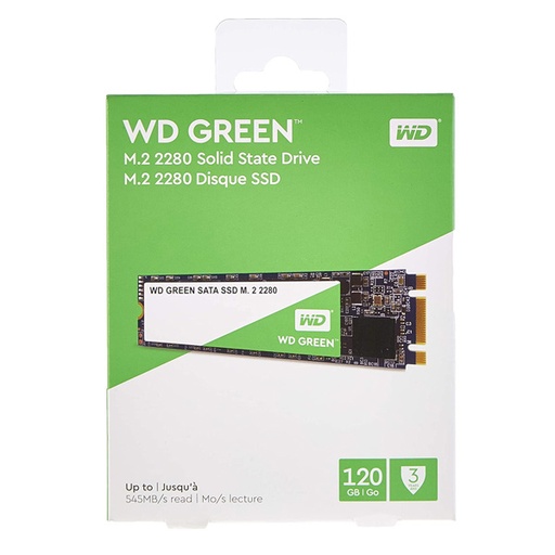 [WDS120G2G0B] WD Green 3D NAND 120GB M.2 SSD