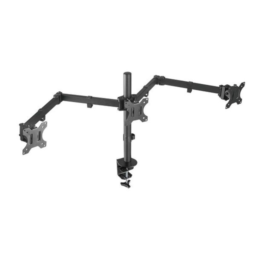 [LDT12-C034N] 13''- 27'' Triple Monitor Economy Desk Mount Bracket Detachable VESA Max 7kgs Per