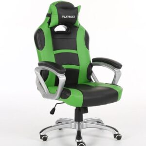 Playmax Gaming Chair Green and Black