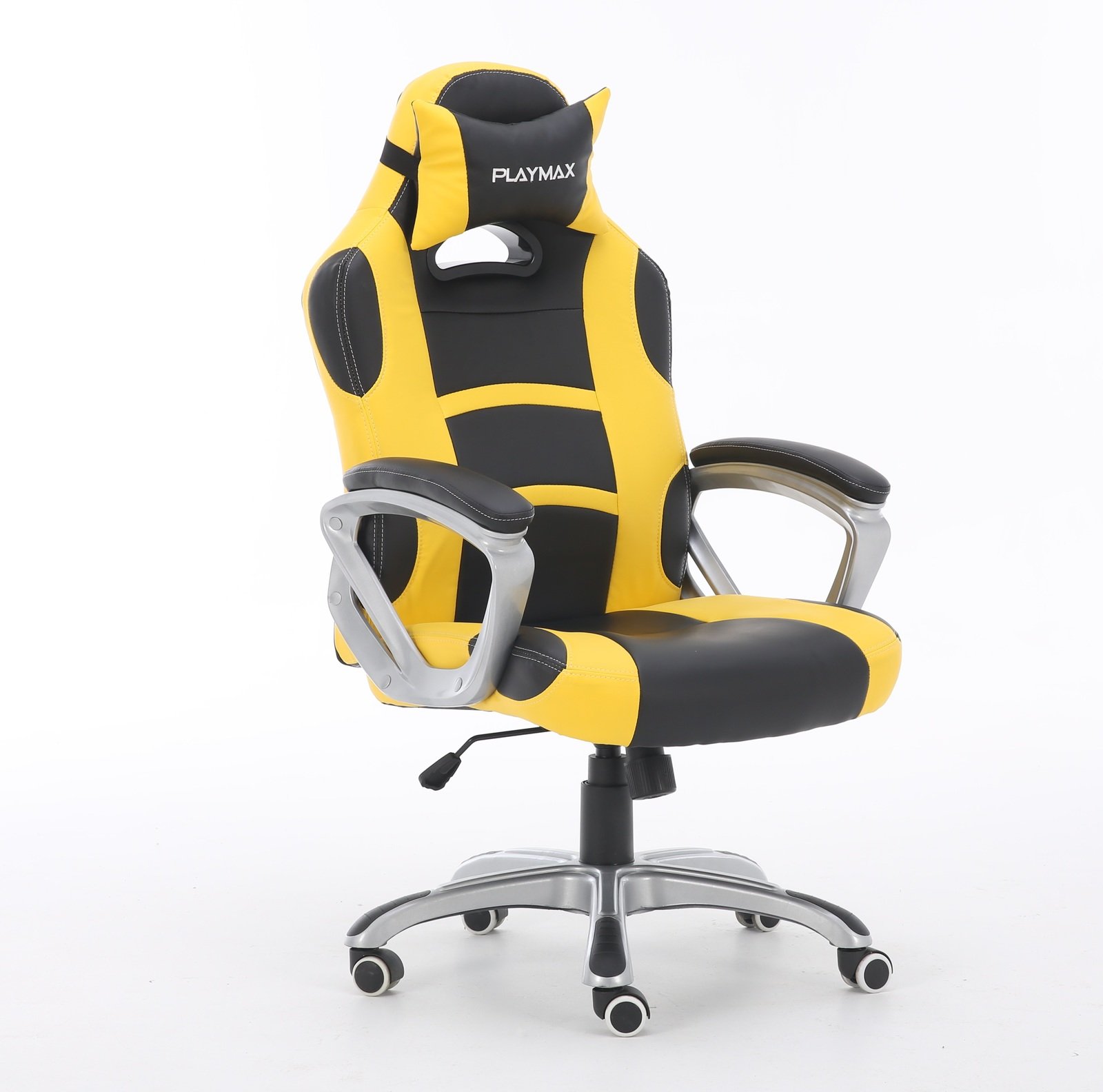 Playmax Gaming Chair (Yellow and Black) VRC Computers